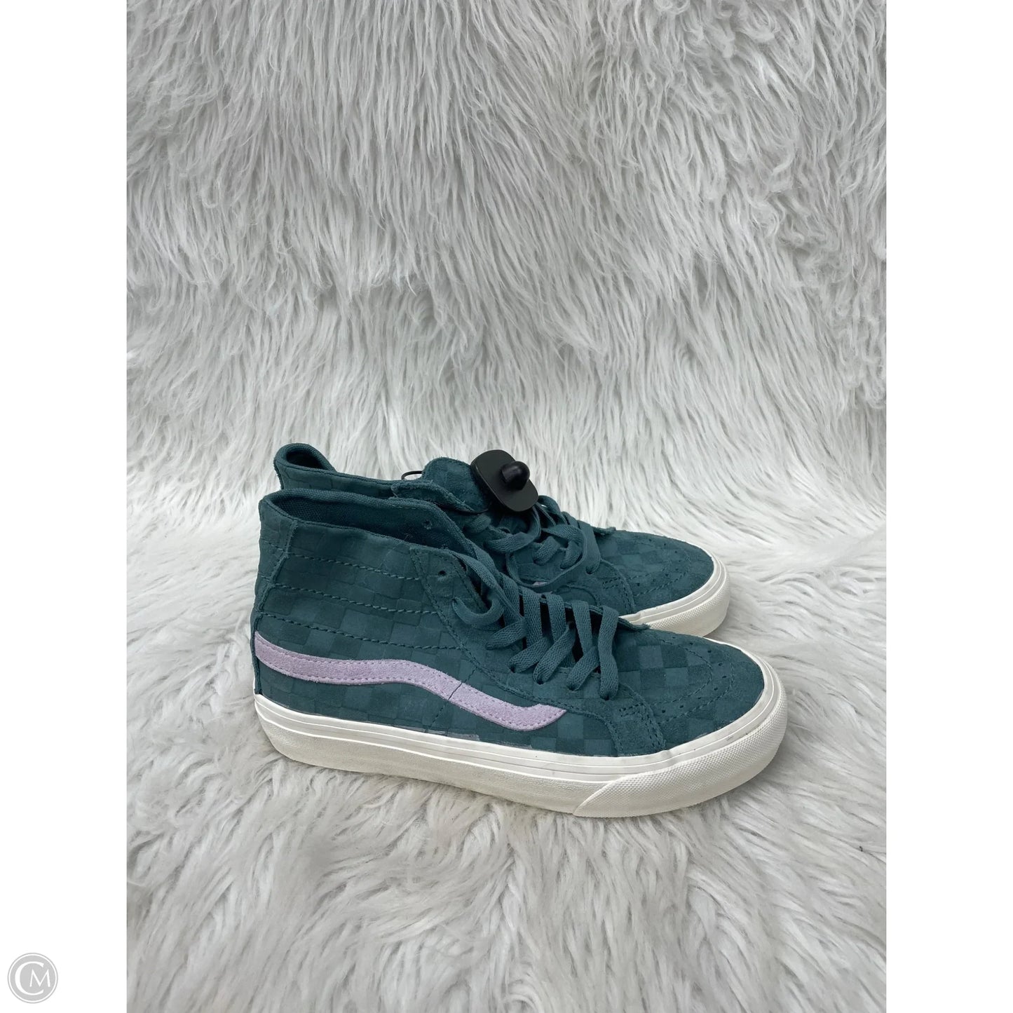 Shoes Sneakers By Vans In Green & Purple, Size: 8.5