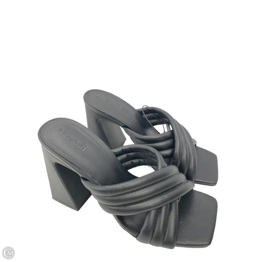 Sandals Heels Block By Abound In Black, Size: 7