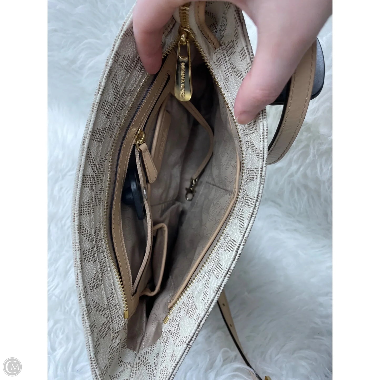 Crossbody Designer By Michael Kors, Size: Medium