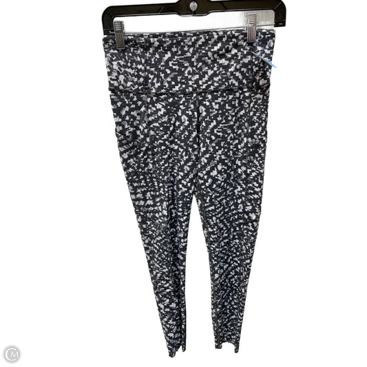 Athletic Leggings By Lululemon In Grey & White, Size: 6