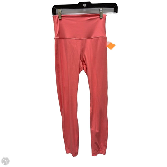 Athletic Leggings By Lululemon In Coral, Size: S