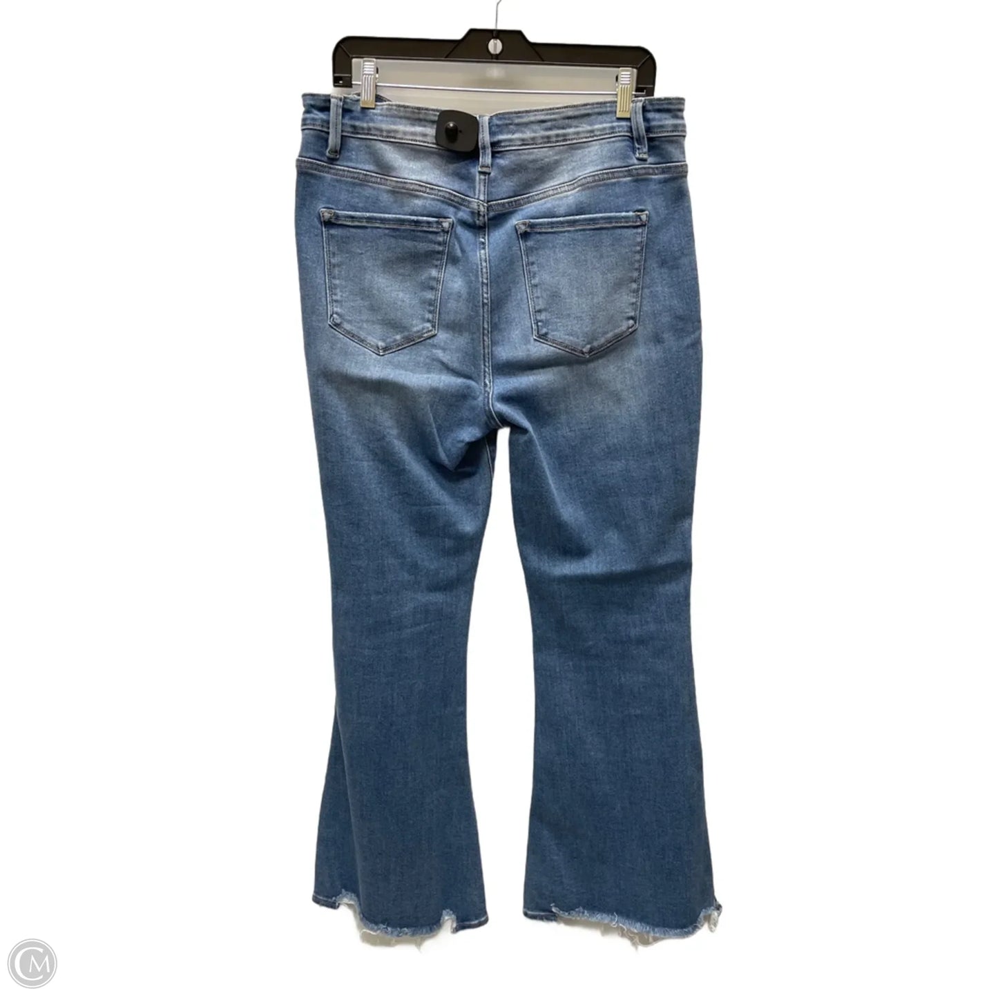 Jeans Flared By Flying Monkey In Blue Denim, Size: 14