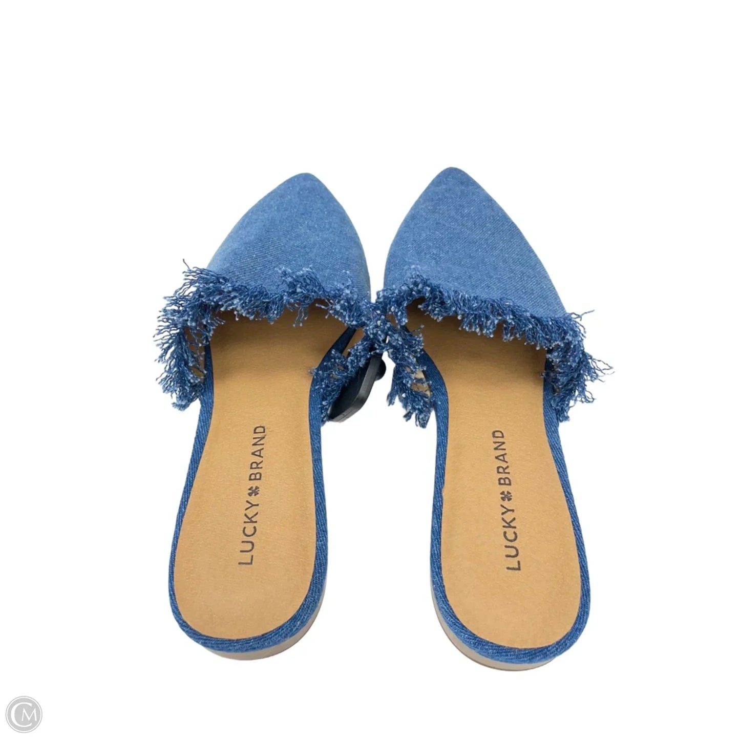 Shoes Flats By Lucky Brand In Blue Denim, Size: 8.5