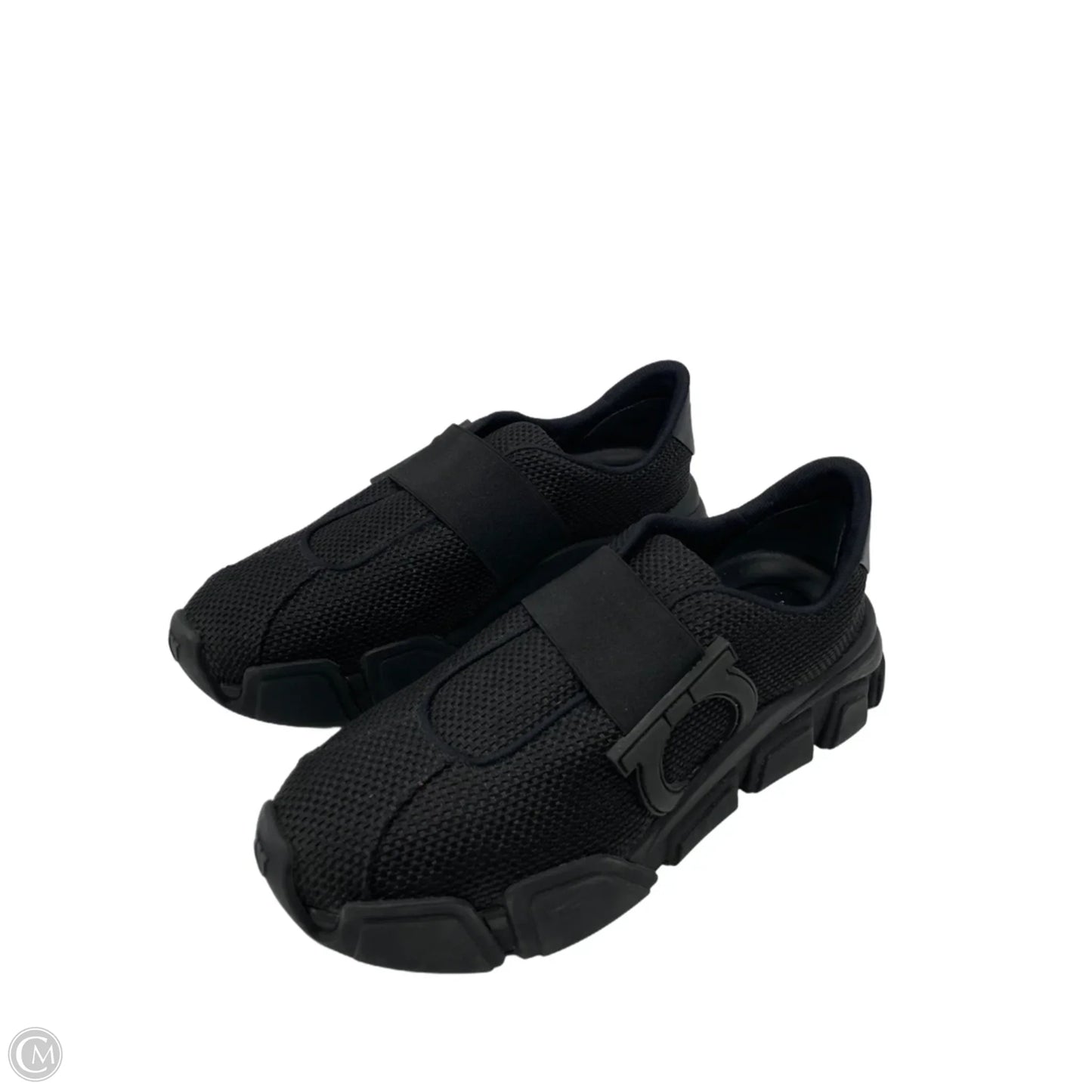 Shoes Luxury Designer By Ferragamo In Black, Size: 8