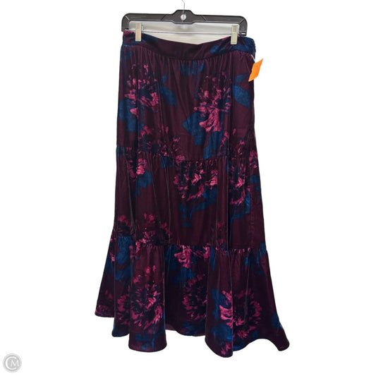 Skirt Maxi By Soft Surroundings In Floral Print, Size: 8