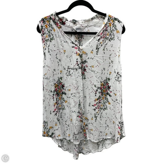 Top Sleeveless By Market & Spruce In Floral Print, Size: 3x