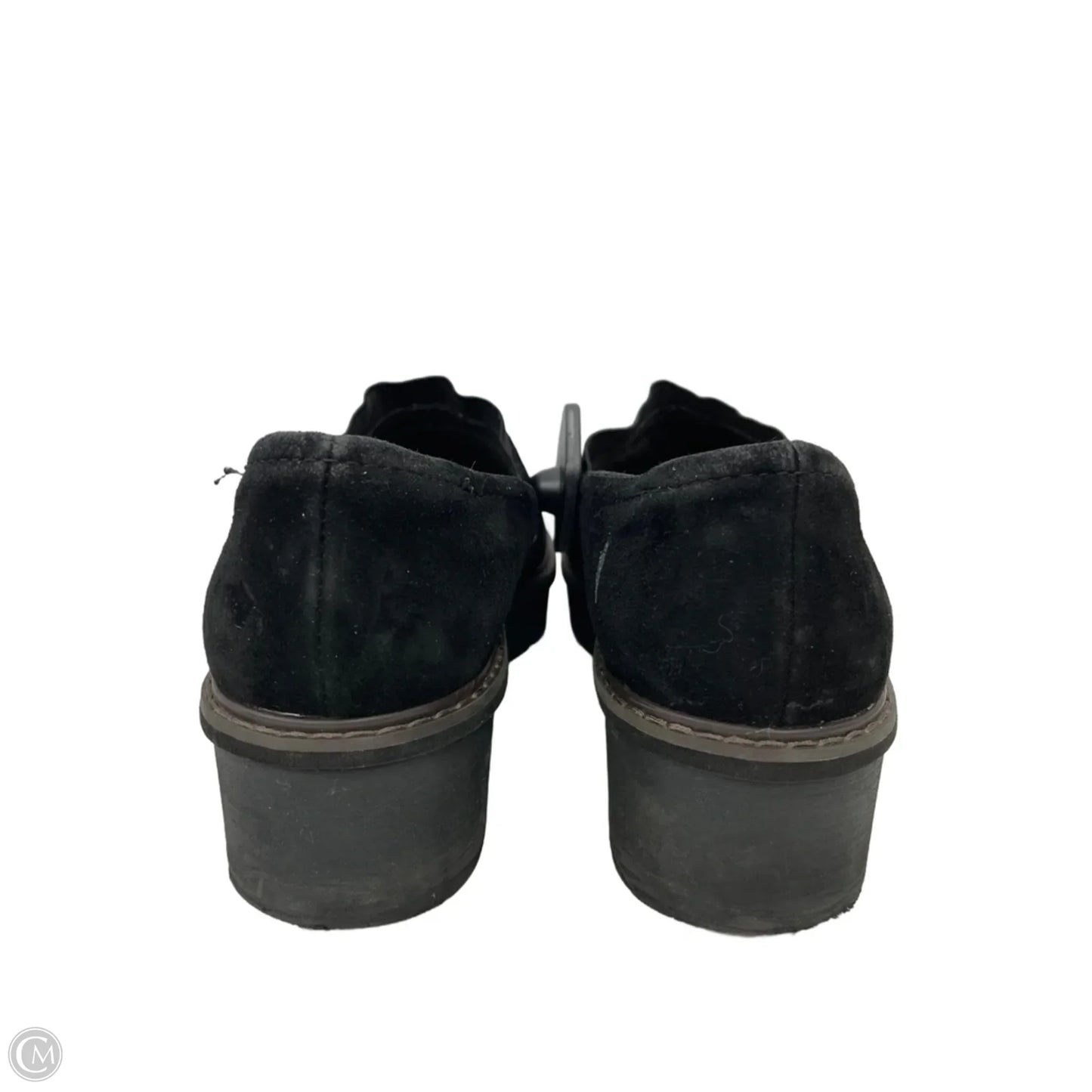 Shoes Heels Wedge By Clarks In Black, Size: 10