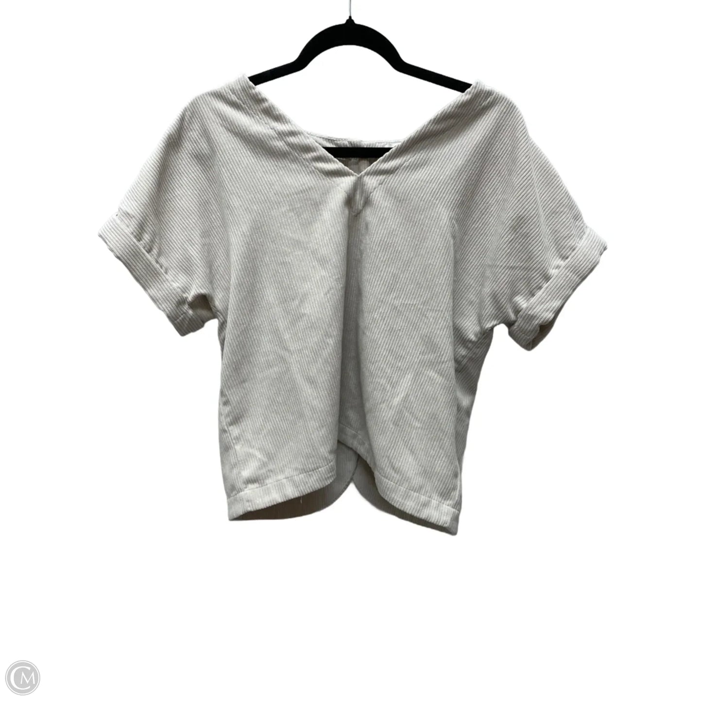 Top Short Sleeve By Madewell In Tan, Size: M