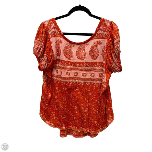Top Short Sleeve By Free People In Multi-colored, Size: S