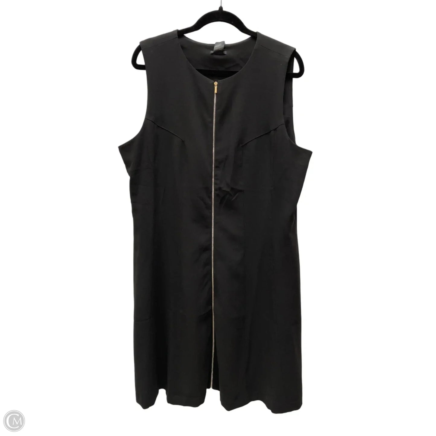 Dress Work By Ann Taylor In Black & Silver, Size: 1x