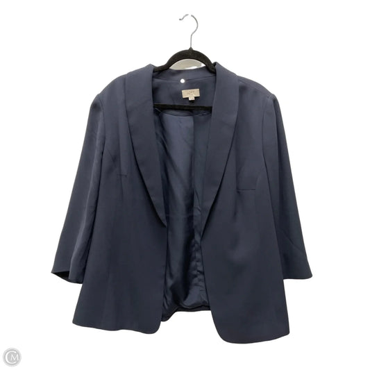 Blazer By Loft In Navy, Size: 1x