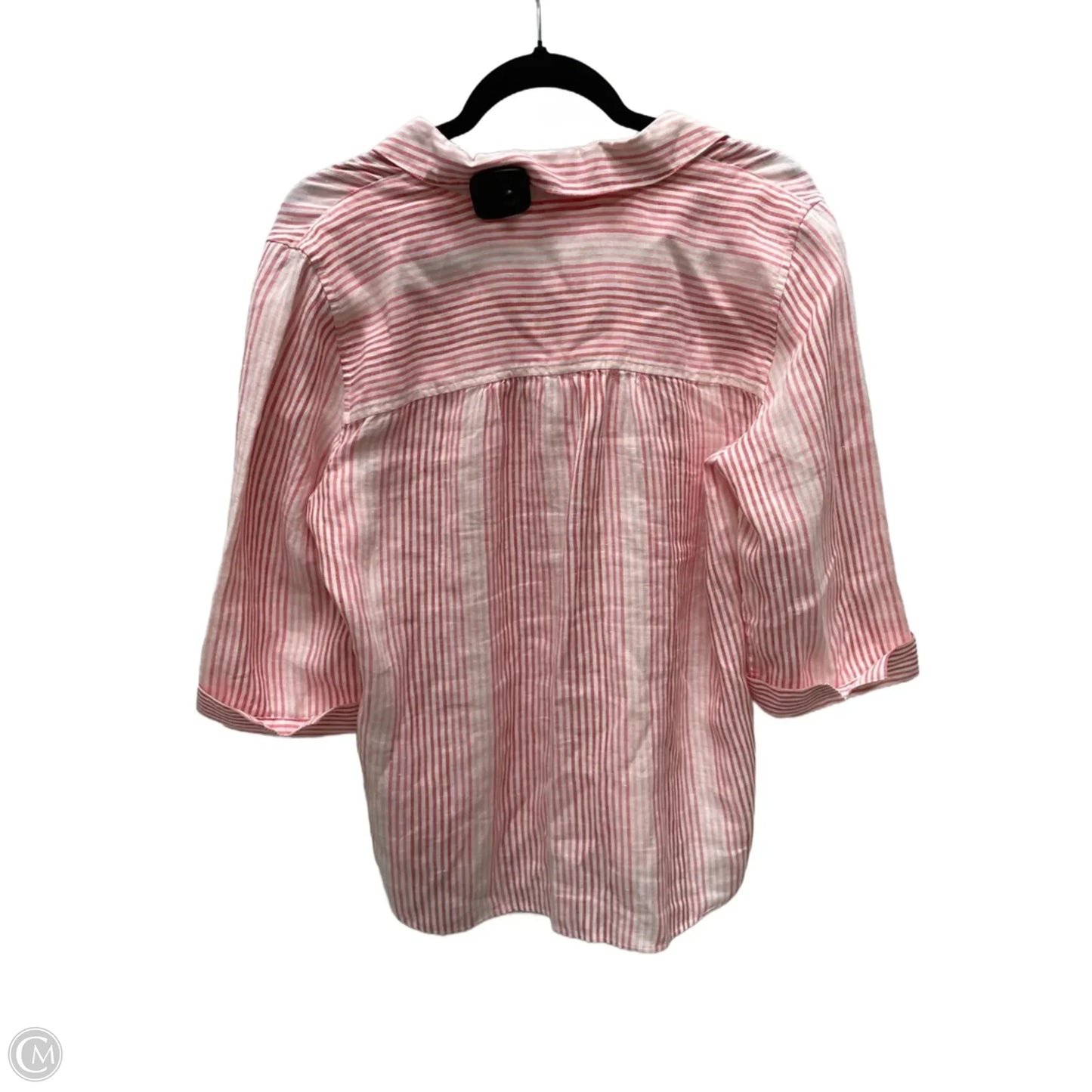 Blouse 3/4 Sleeve By Chicos In Striped Pattern, Size: M