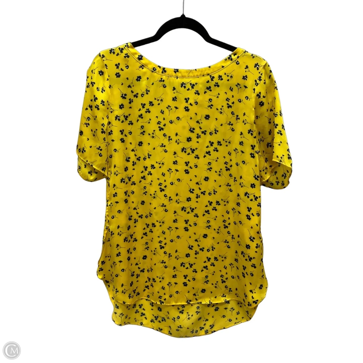 Blouse Short Sleeve By Banana Republic In Floral Print, Size: M