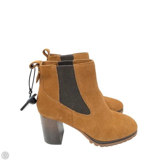 Boots Ankle Heels By Sanctuary In Brown, Size: 11
