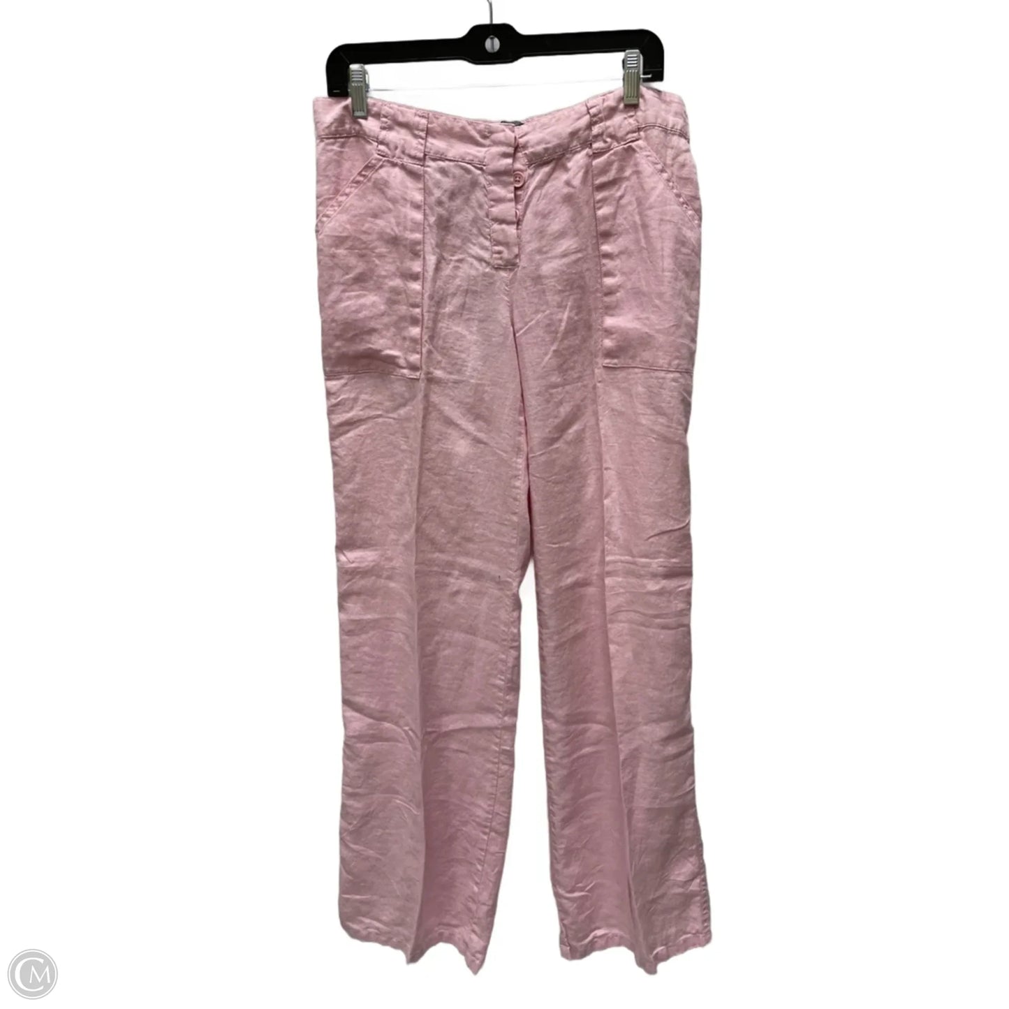 Pants Linen By Moda Intl In Pink, Size: 10