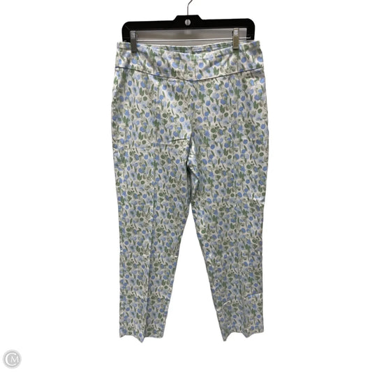 Pants Cropped By Crown And Ivy In Floral Print, Size: 10