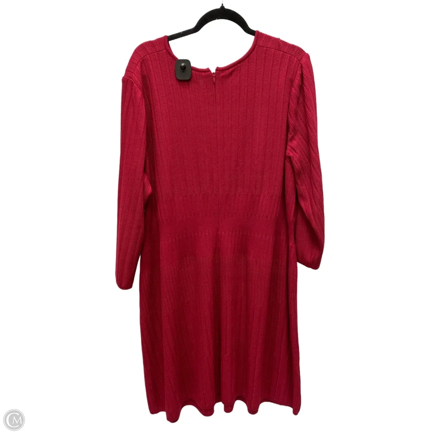 Dress Work By Ming Wang In Red, Size: 1x