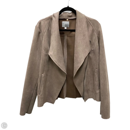 Jacket Moto By Kut In Brown, Size: Xl