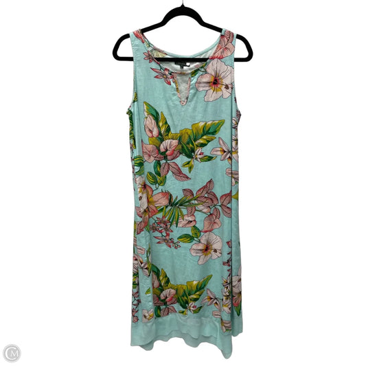 Dress Casual Midi By For Cynthia In Floral Print, Size: L