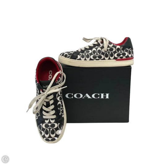 Shoes Designer By Coach In Black & White, Size: 9