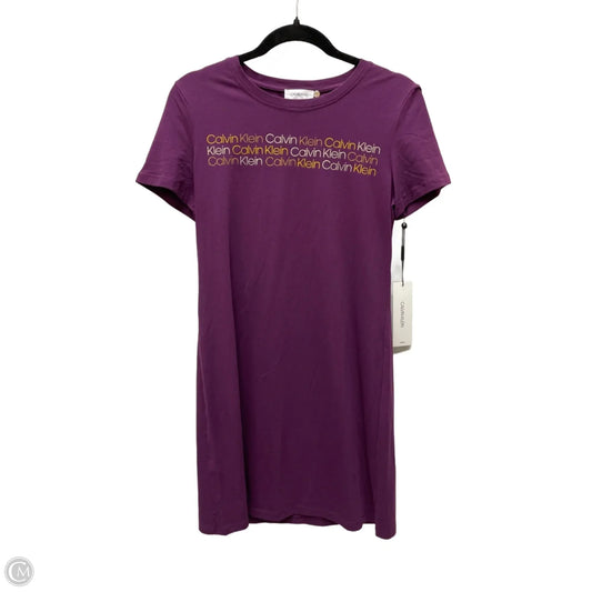 Dress Casual Short By Calvin Klein In Purple, Size: S