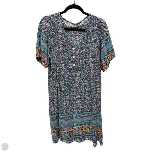 Dress Casual Short By Shein In Floral Print, Size: M