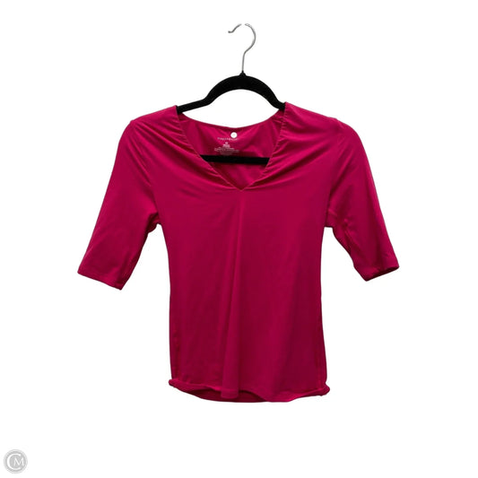 Top Short Sleeve By White House Black Market In Pink, Size: Xs