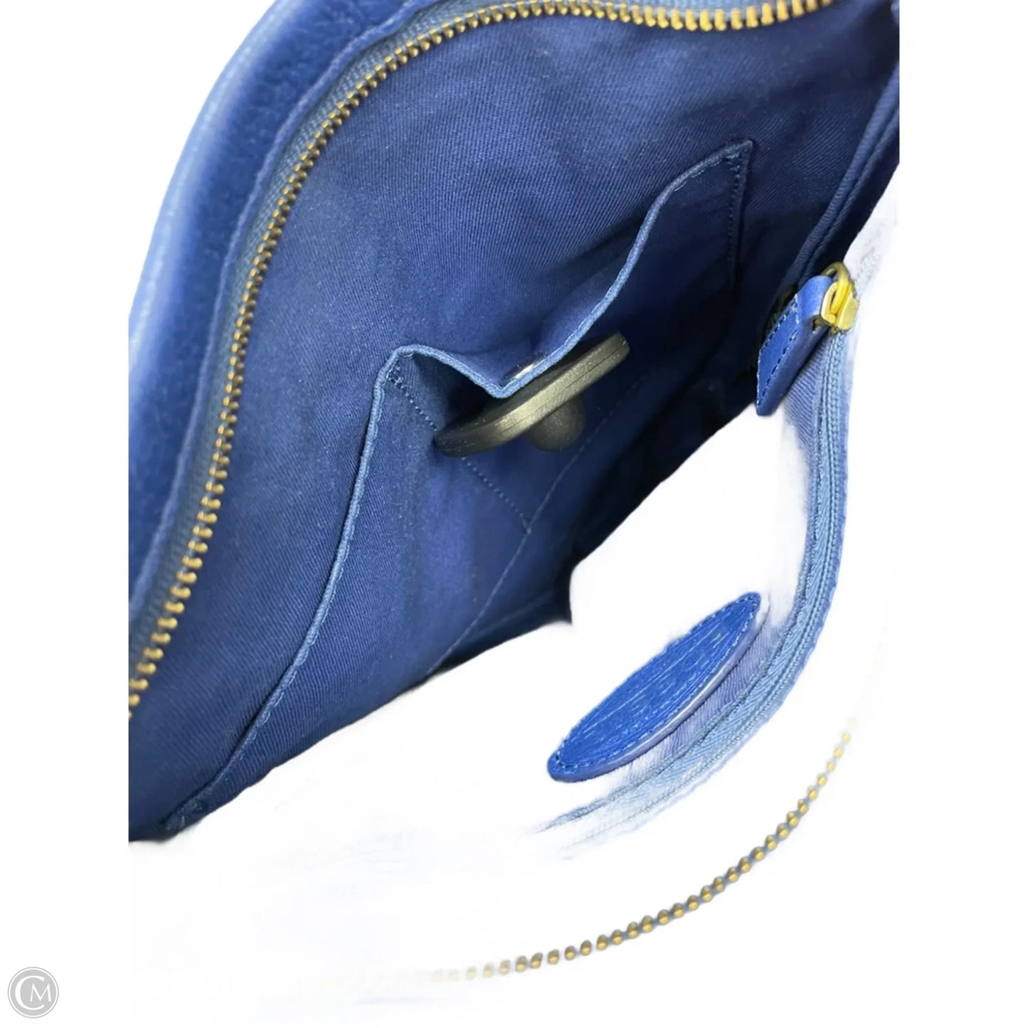 Handbag Leather By Fossil, Size: Small