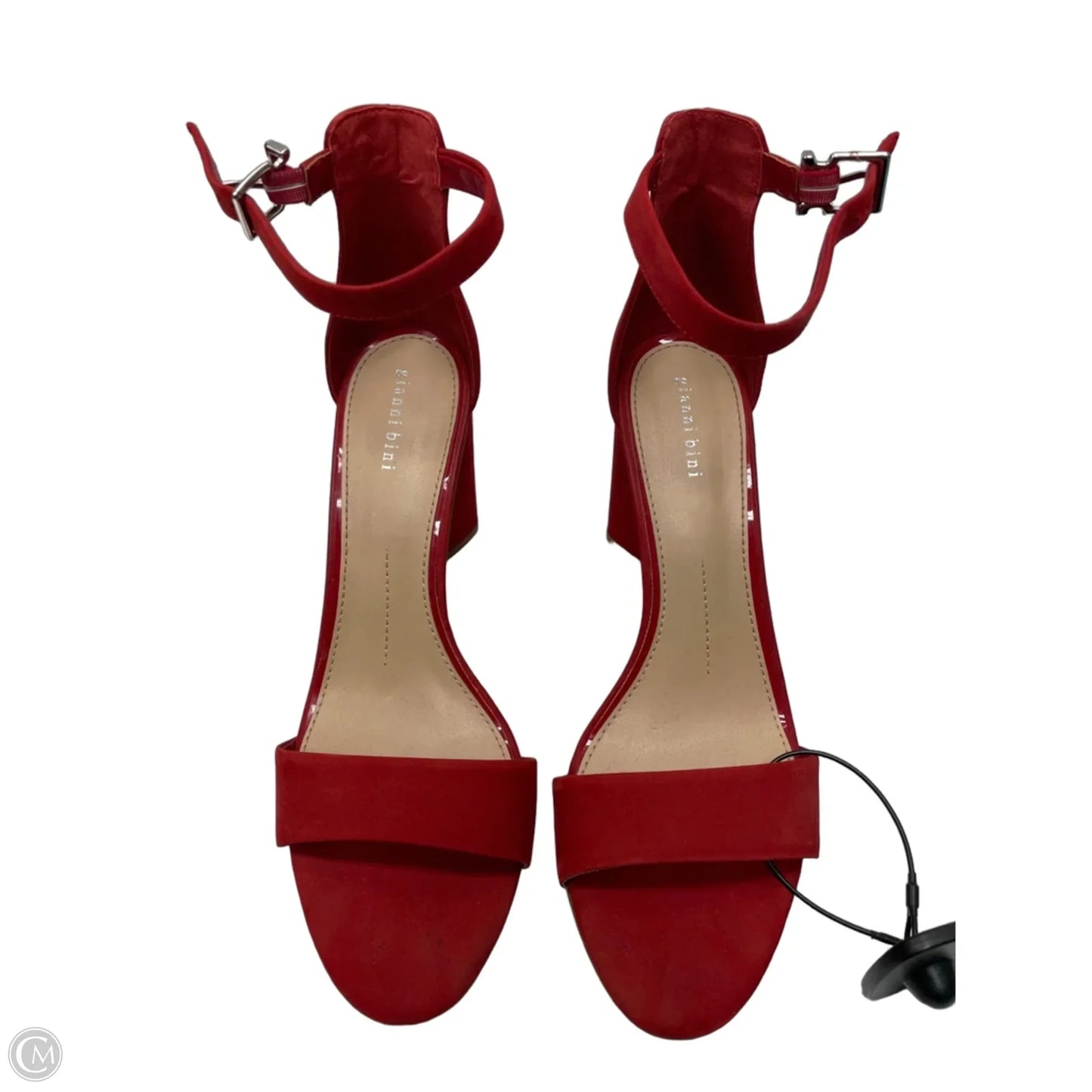Sandals Heels Block By Gianni Bini In Red, Size: 11