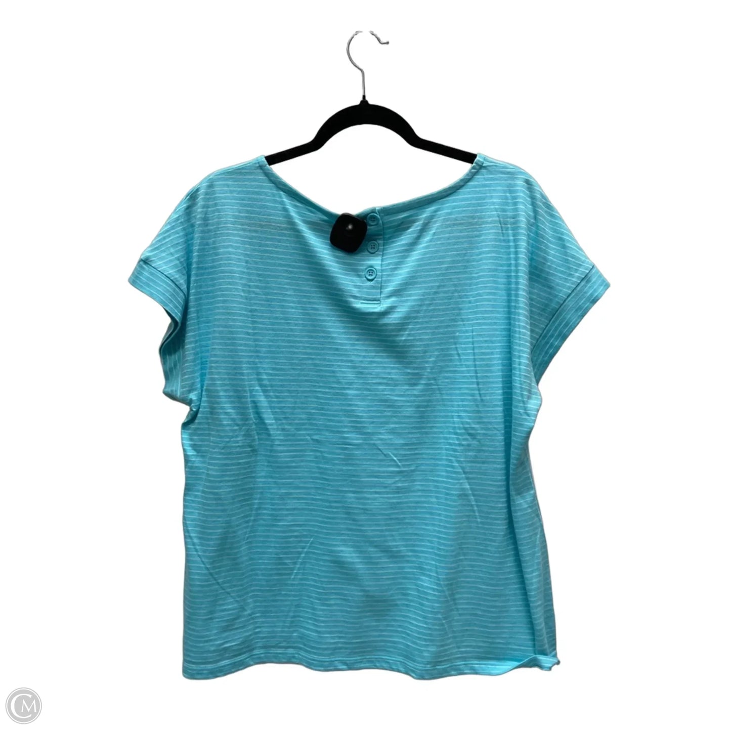Top short sleeve By Talbots In Striped Pattern, Size: Xl