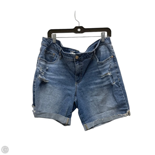 Shorts By Seven 7 In Blue Denim, Size: 16