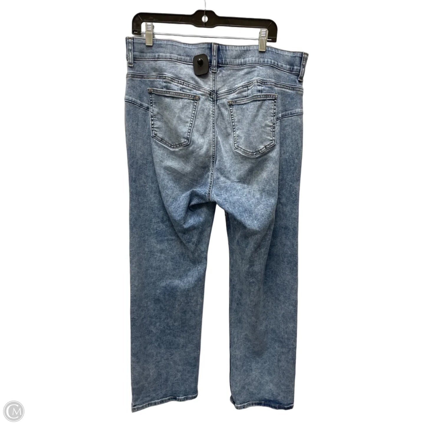Jeans Straight By Torrid In Blue Denim, Size: 16
