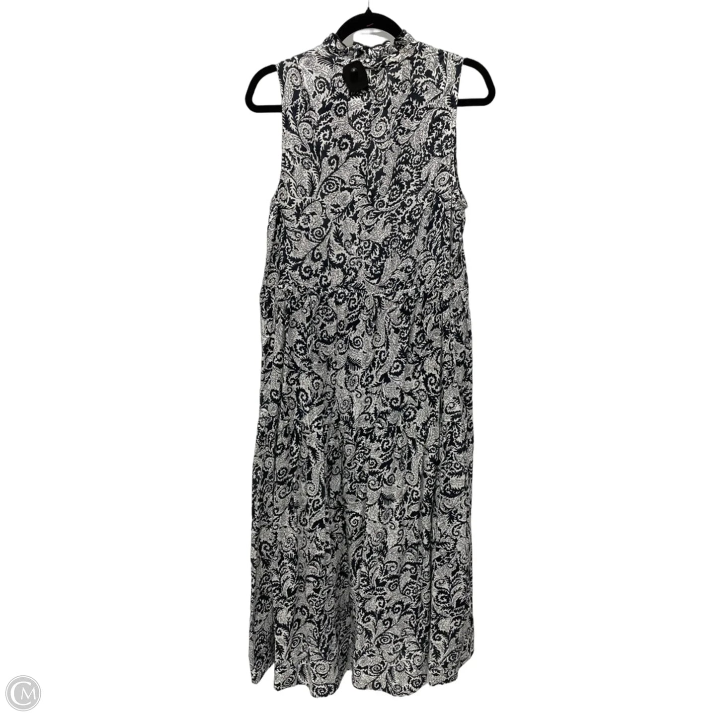 Dress Casual Maxi By Maeve In Blue & White, Size: S