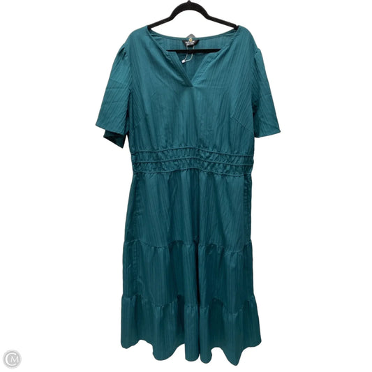 Dress Casual Short By Bloomchic In Green, Size: 2x
