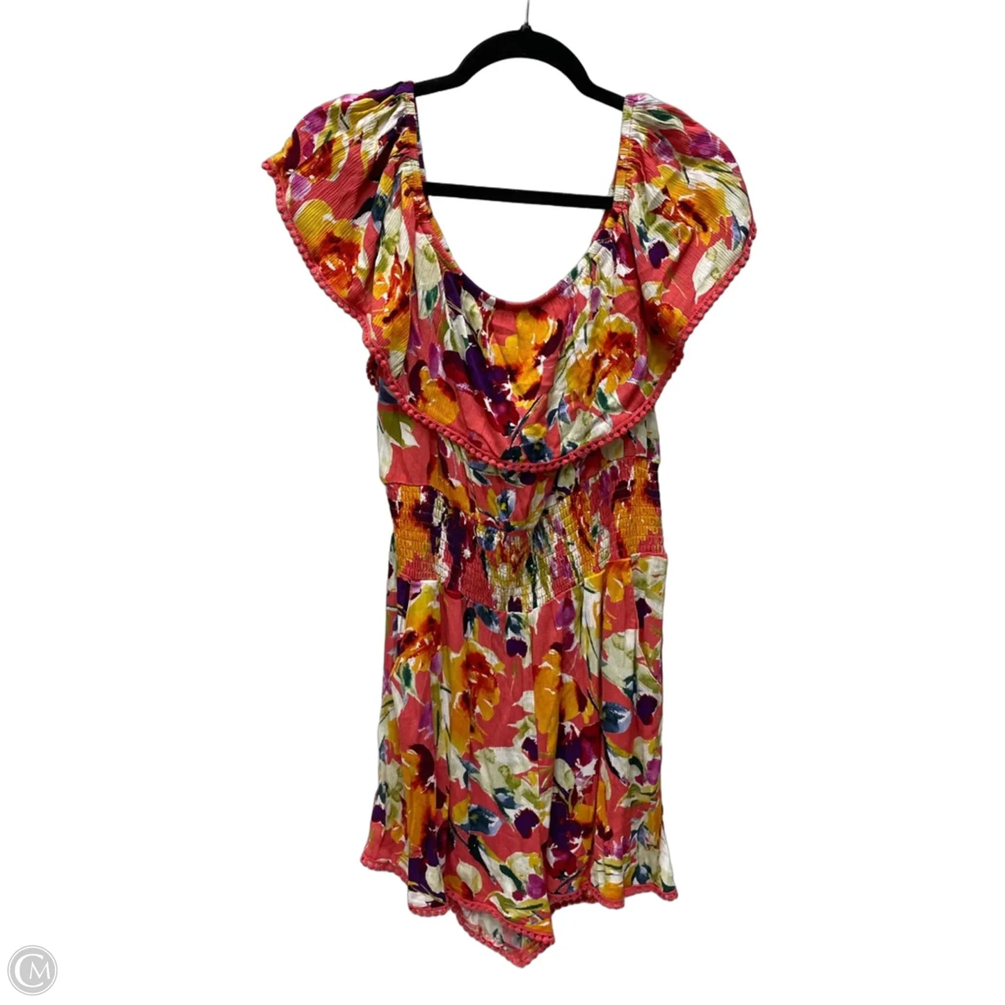 Romper By Guess In Floral Print, Size: L