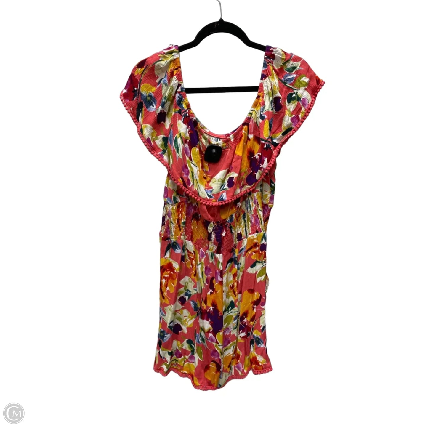 Romper By Guess In Floral Print, Size: L