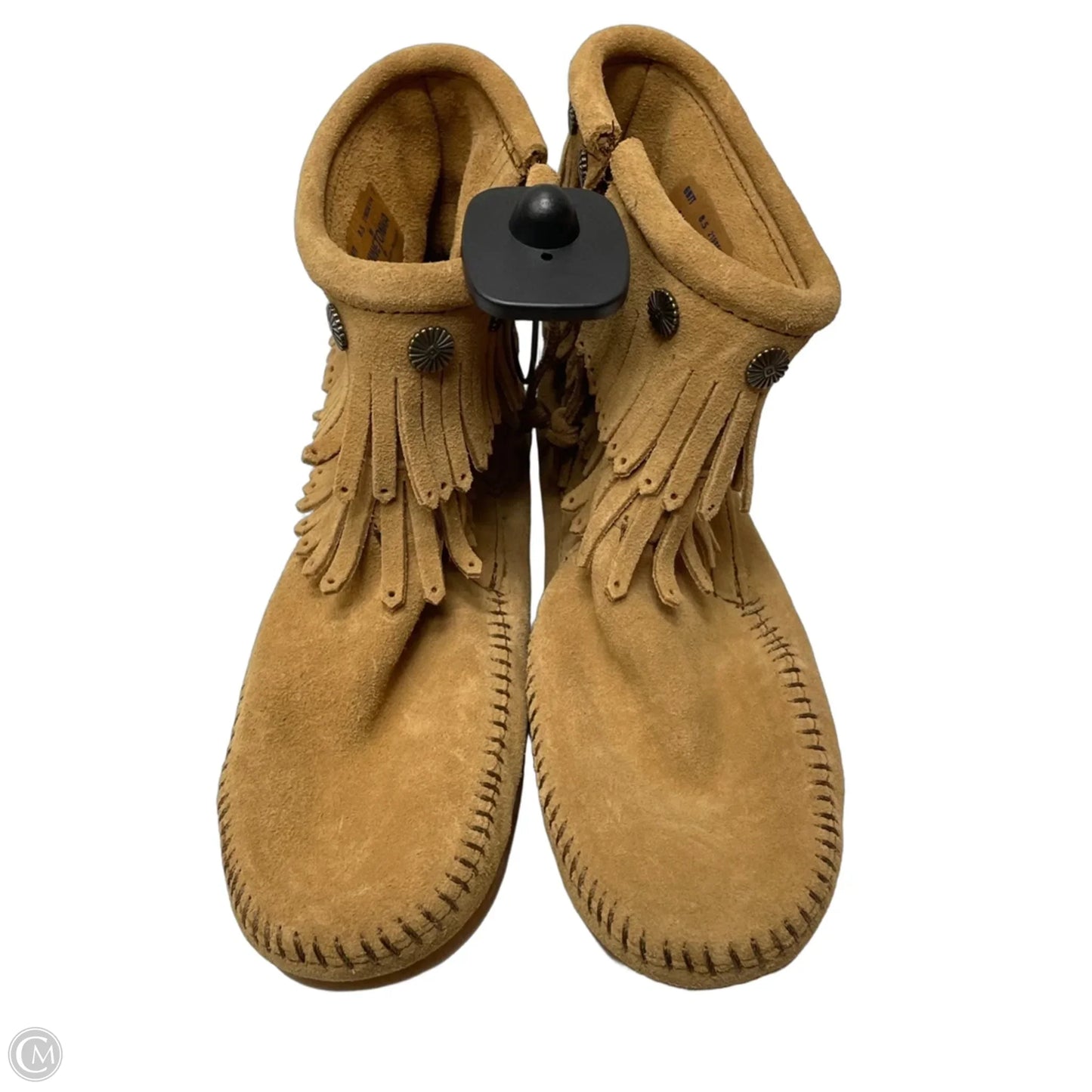 Boots Ankle Flats By Minnetonka In Brown, Size: 8.5