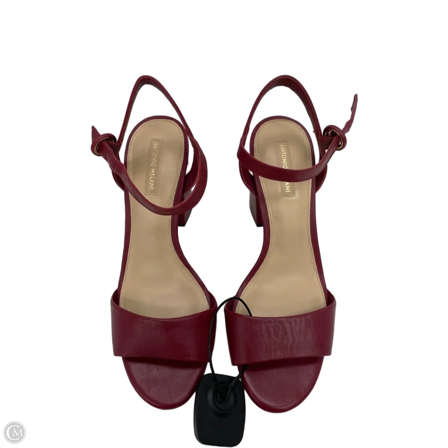 Sandals Heels Block By Antonio Melani In Red, Size: 8.5