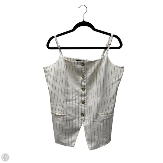 Top Sleeveless By Scoop In Striped Pattern, Size: Xl