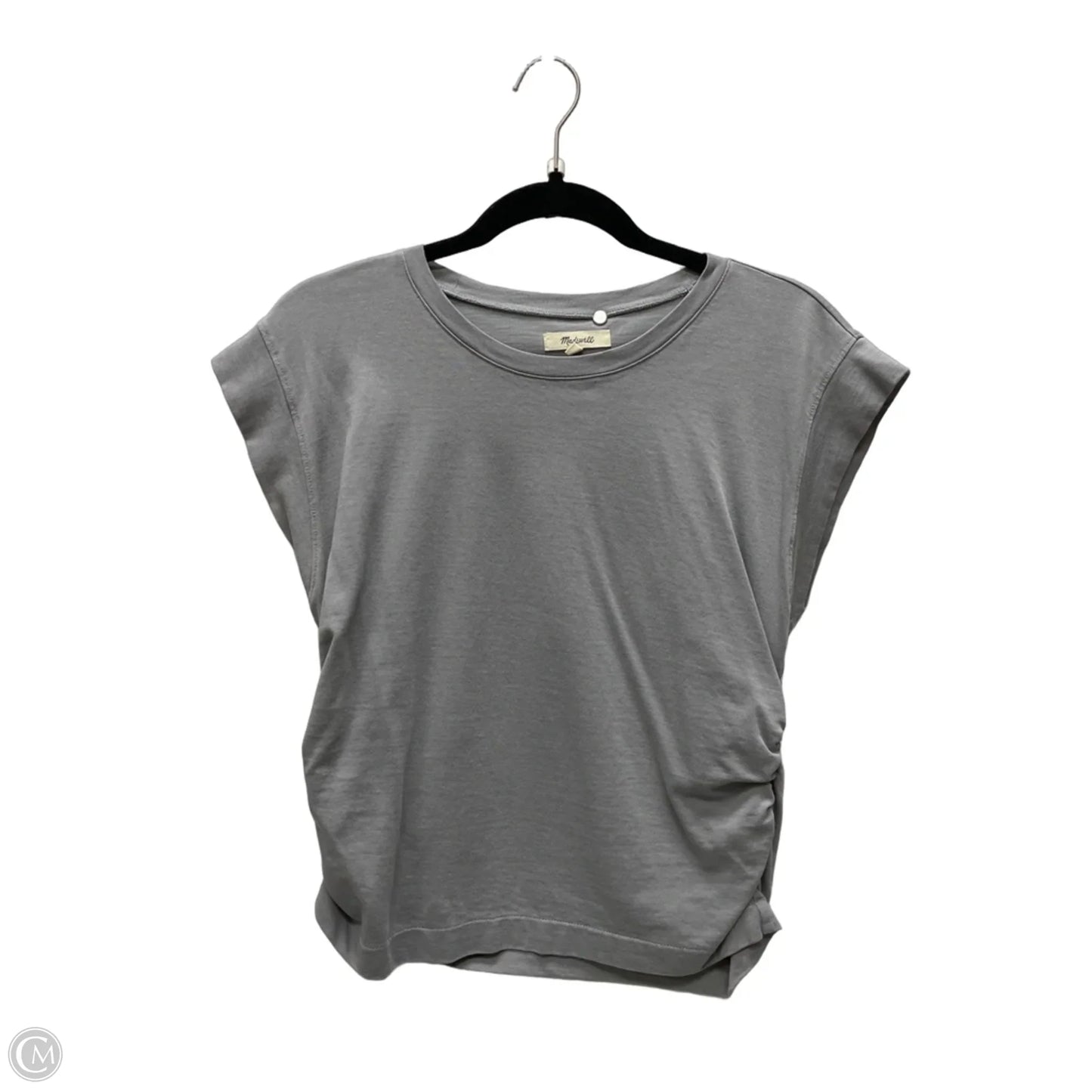 Top Short Sleeve By Madewell In Grey, Size: M
