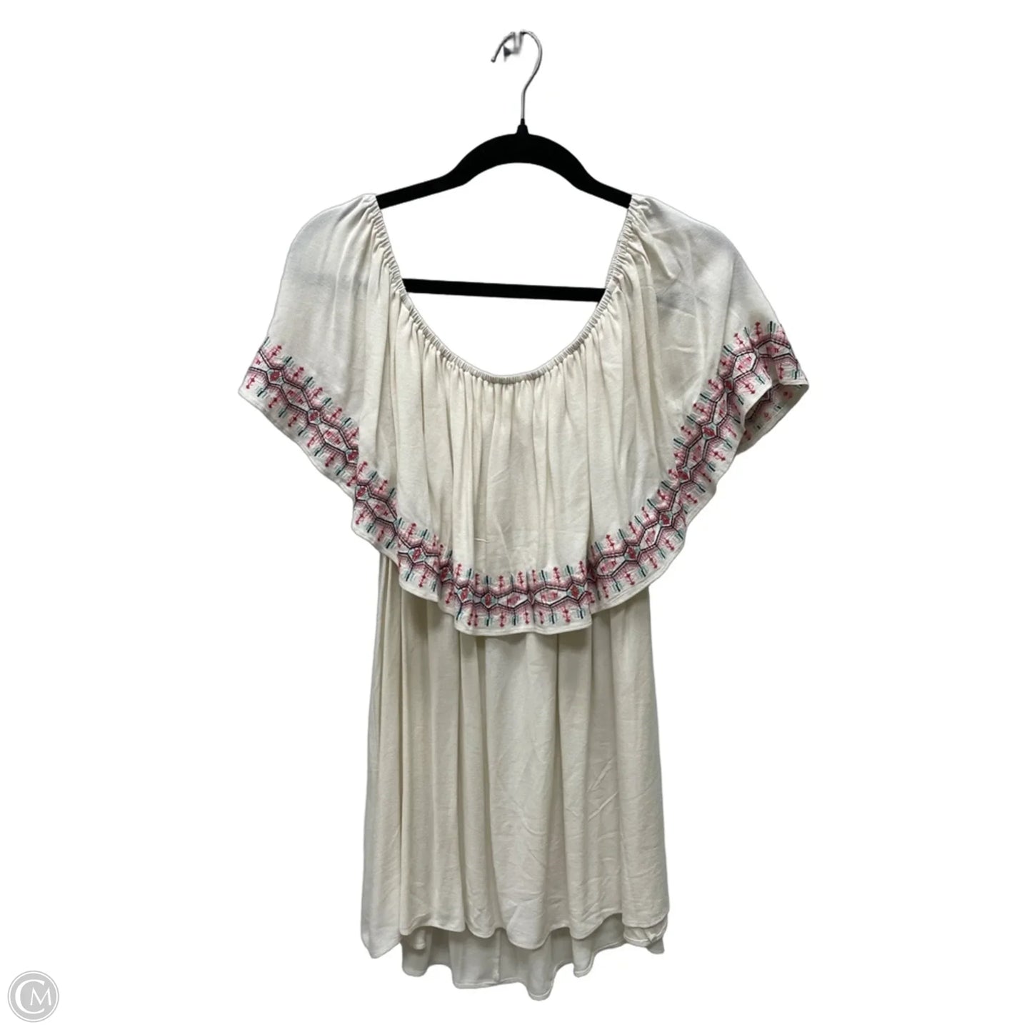 Blouse Short Sleeve By Torrid In Tan, Size: 1x