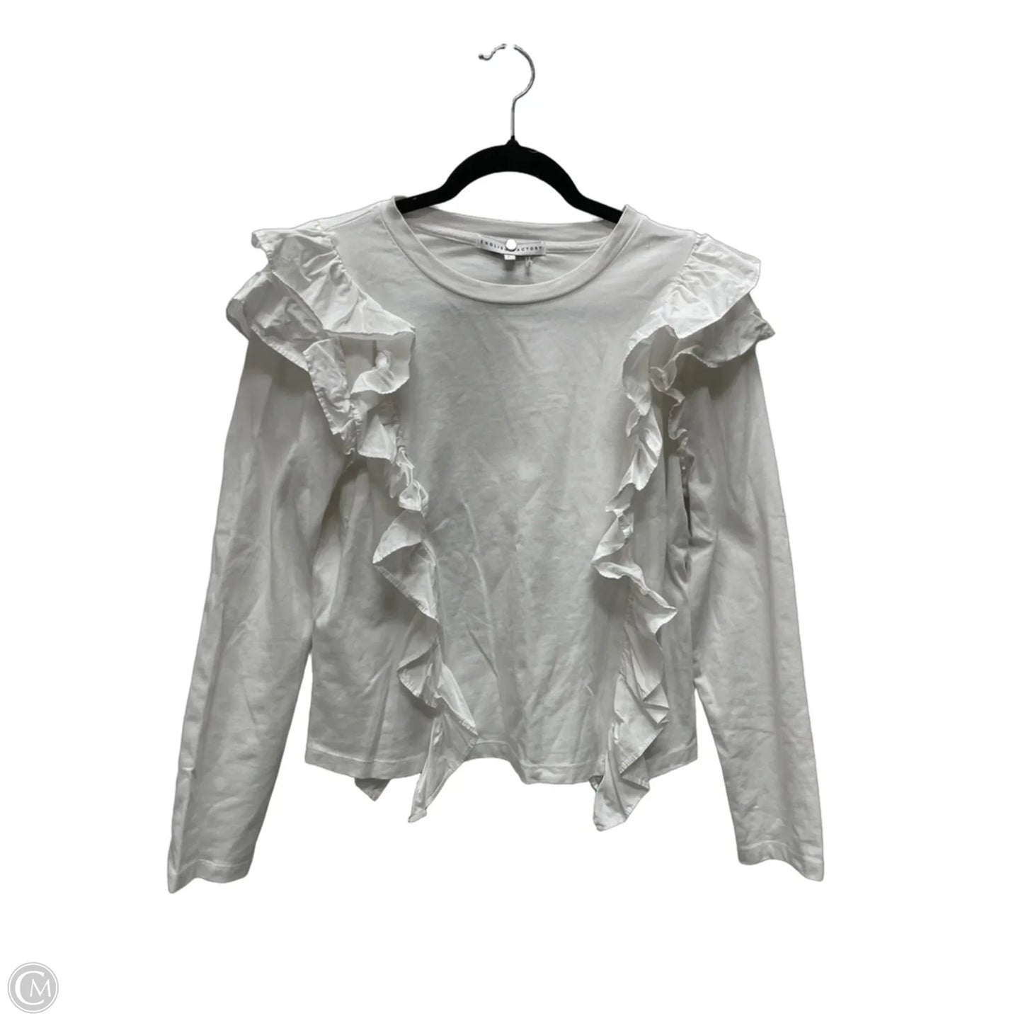 Top Long Sleeve By English Factory In White, Size: L