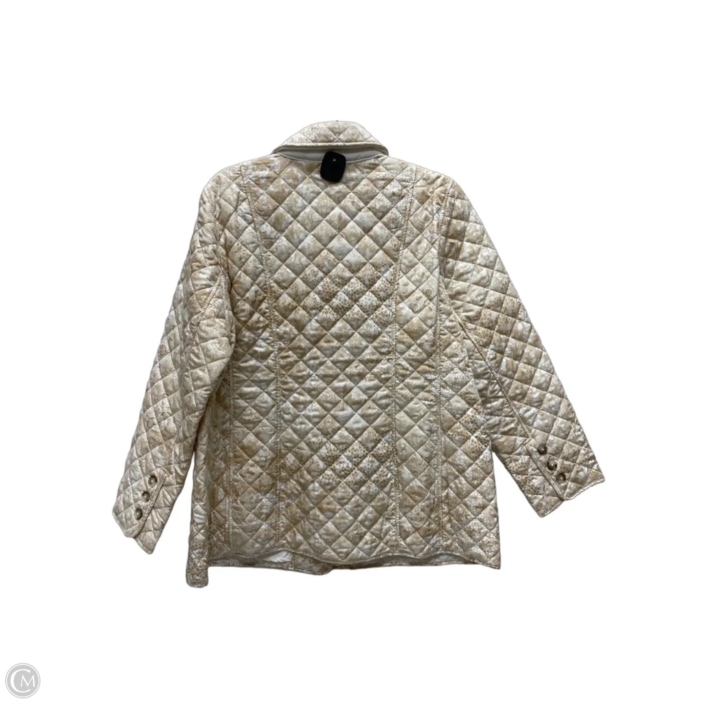 Jacket Other By Chicos In Tan & White, Size: Xl