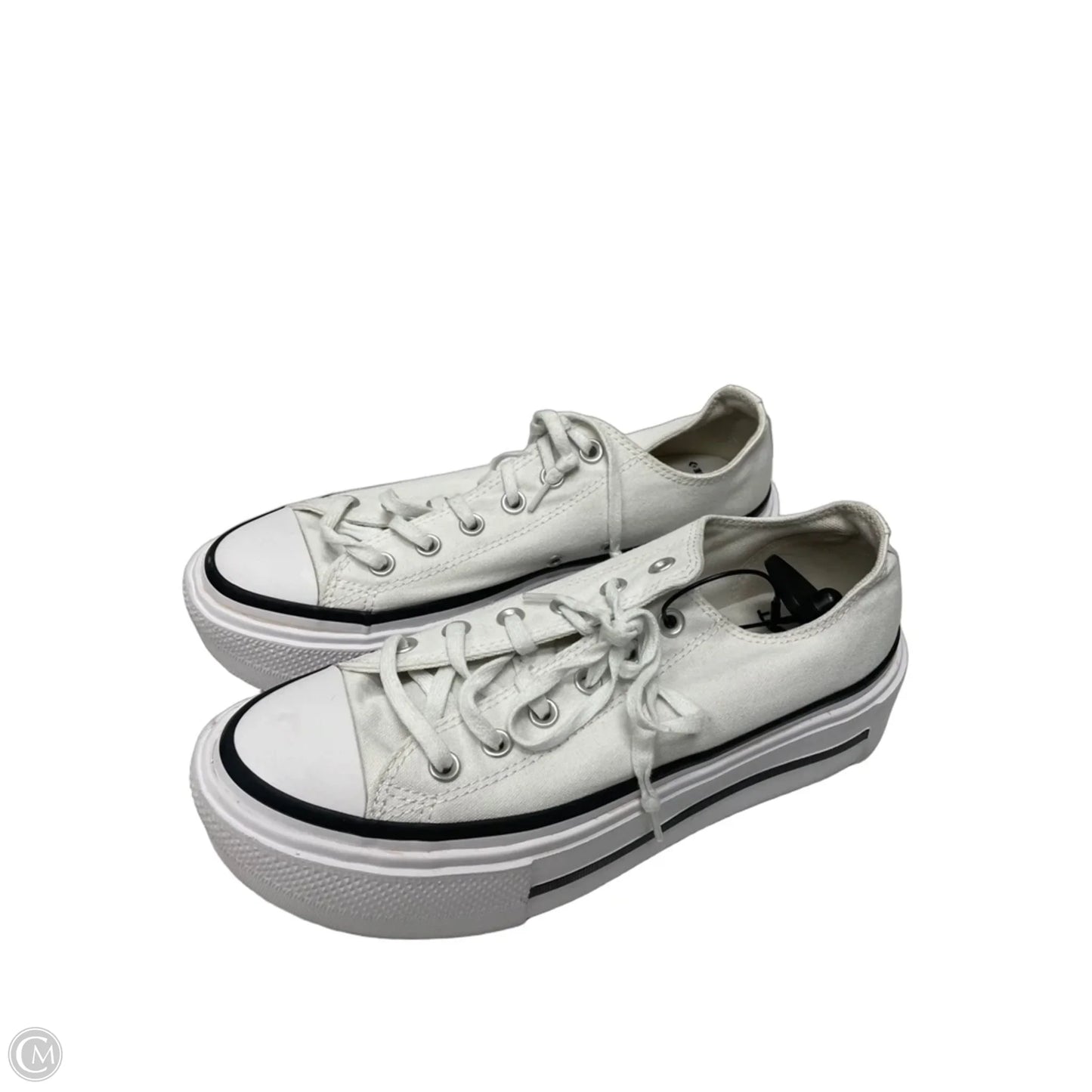Shoes Sneakers Platform By Converse In Black & White, Size: 10