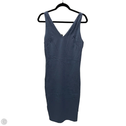 Dress Casual Midi By White House Black Market In Blue, Size: L