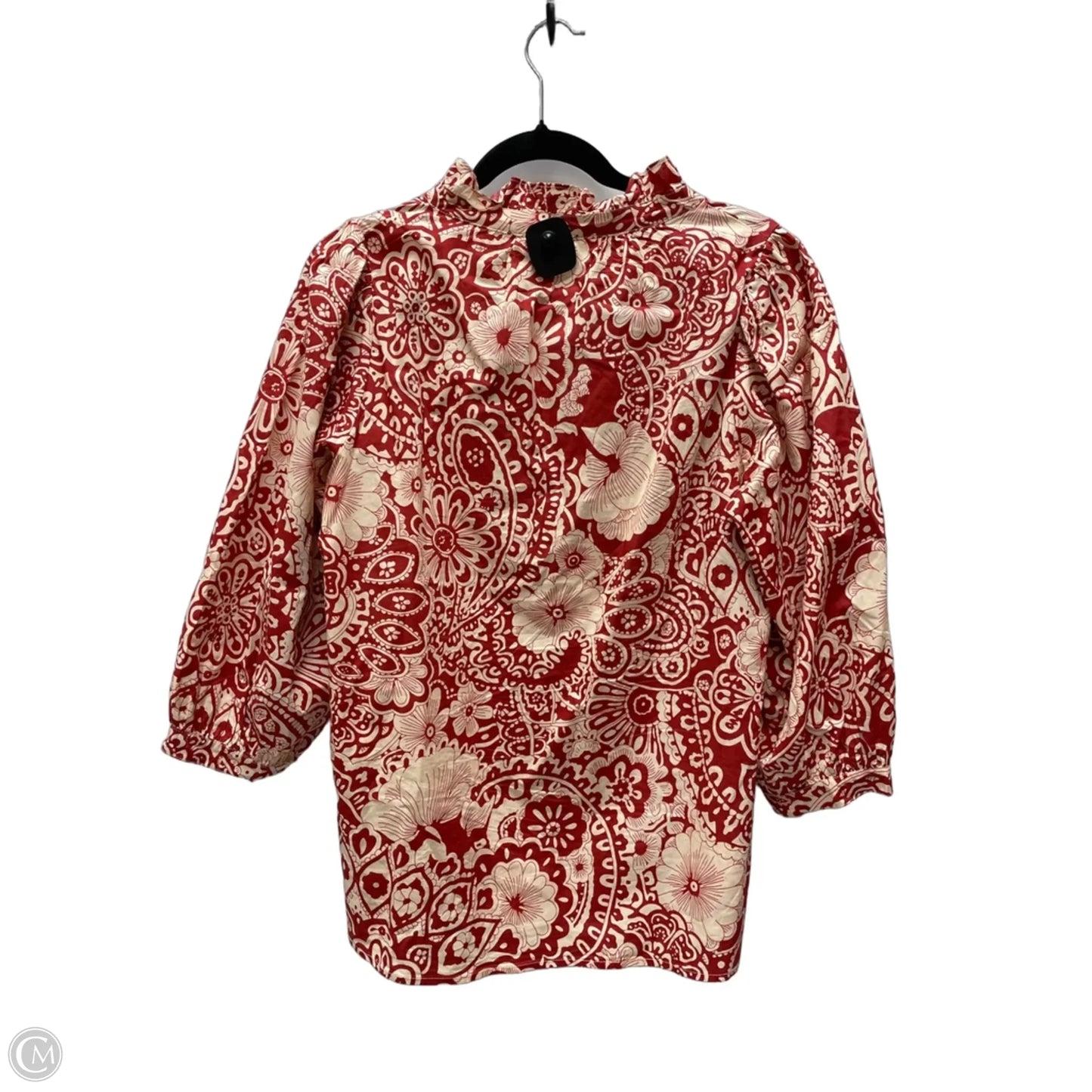 Top 3/4 Sleeve By Umgee In Floral Print, Size: M