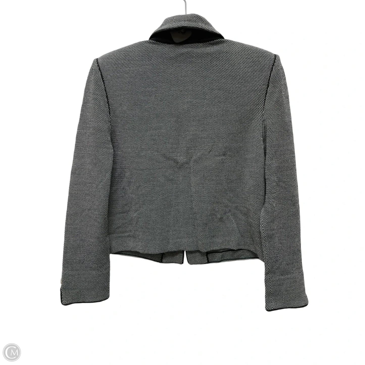 Blazer Luxury Designer By St John Collection In Black & White, Size: M