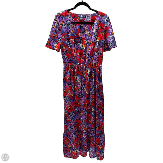 Dress Casual Maxi By Caribbean Joe In Floral Print, Size: M