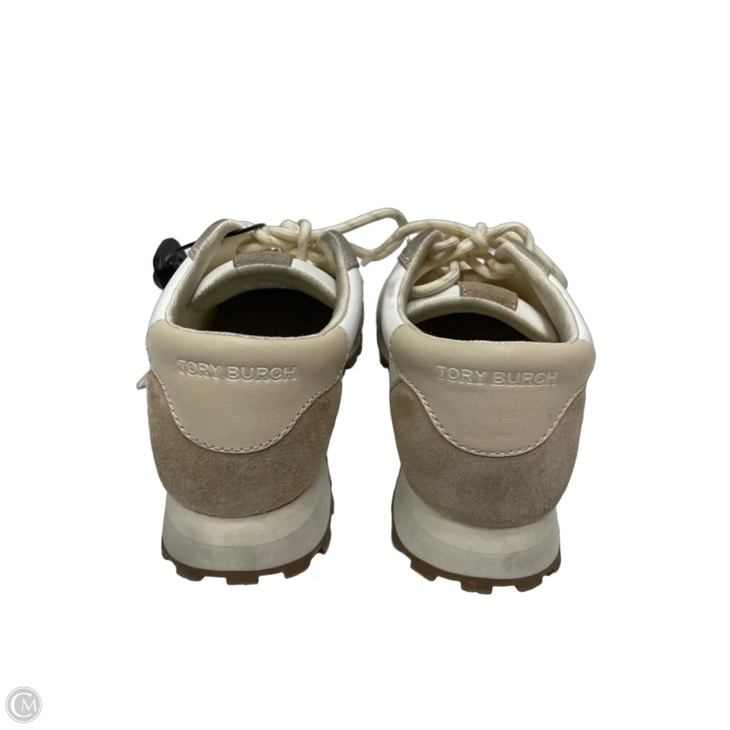Shoes Designer By Tory Burch In Tan & White, Size: 7.5