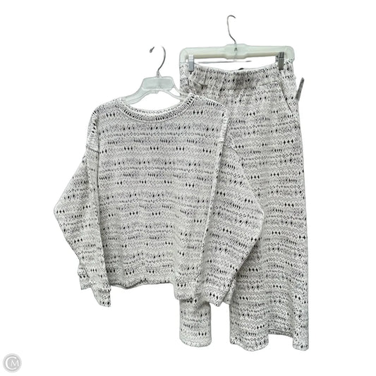 Lounge Set Pants By Clothes Mentor In Black & White, Size: M